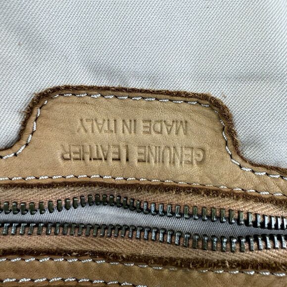 Hobo Crossbody Bag Brown Woven Leather Detachable Shoulder Strap Made In… - Picture 3 of 8